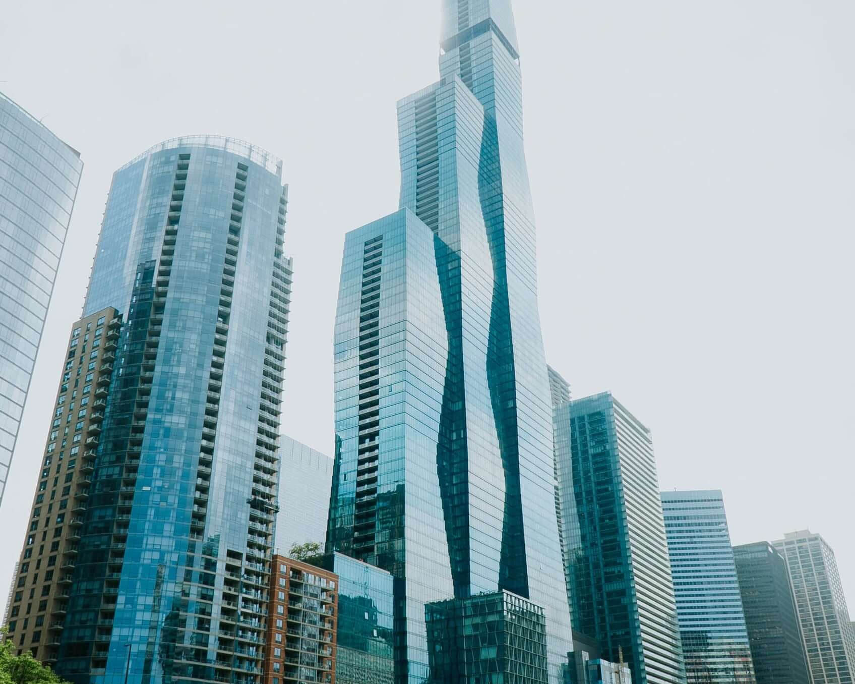 St Regis Chicago skyscraper from the river tour